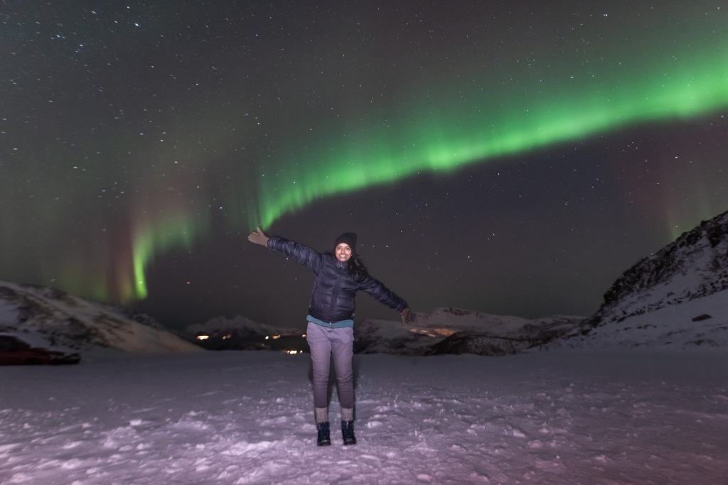 We traveled 7670km to look at the Northern lights!✨